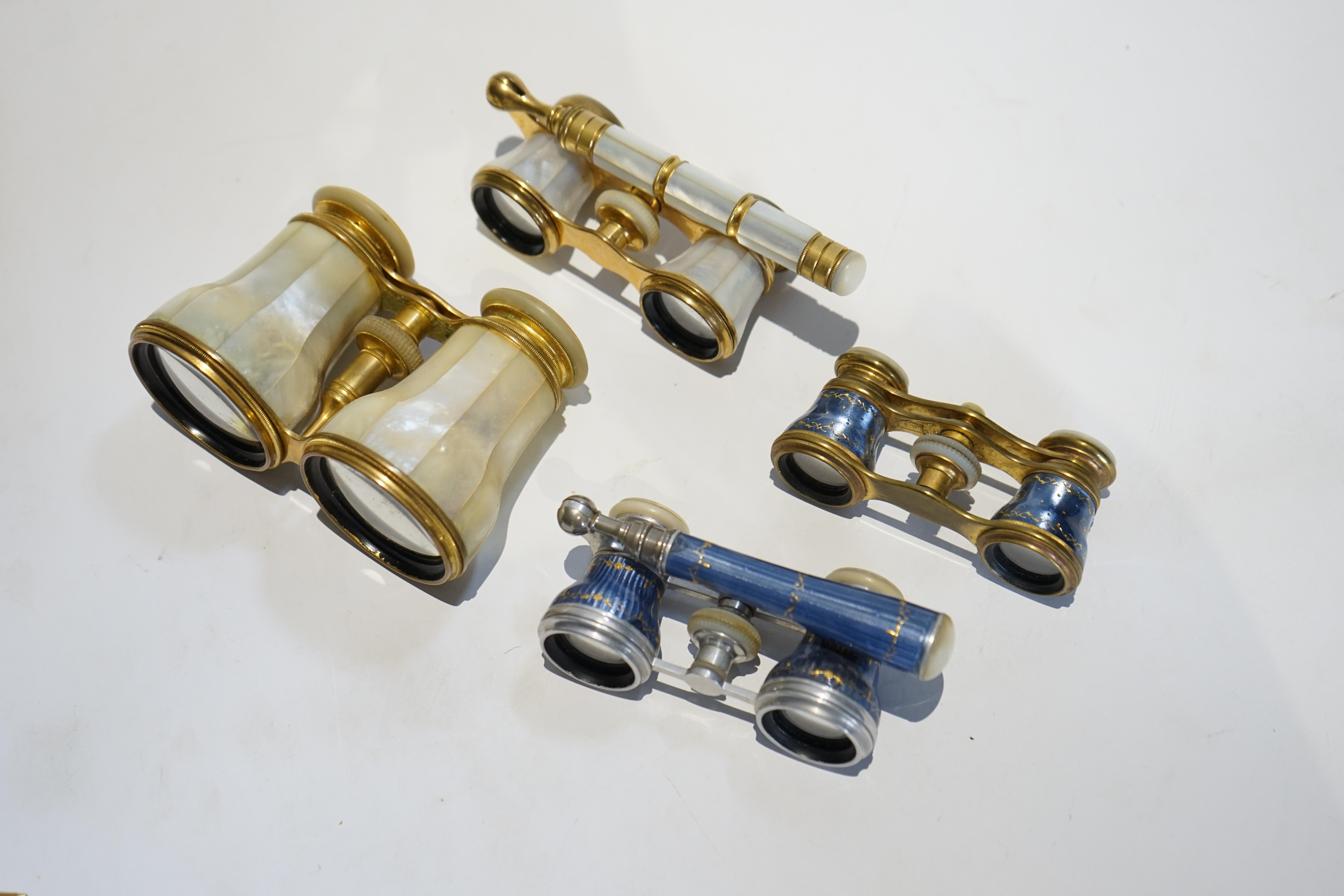 A collection of eighteen pairs of assorted opera glasses